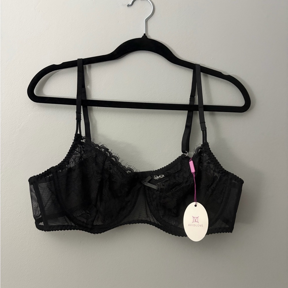 Avidlove Black Lace Underwire Bra